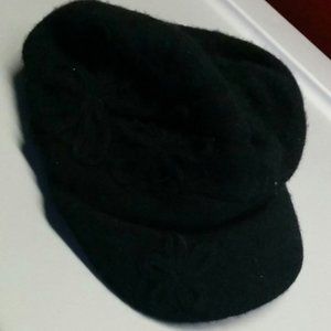 Black wool hat